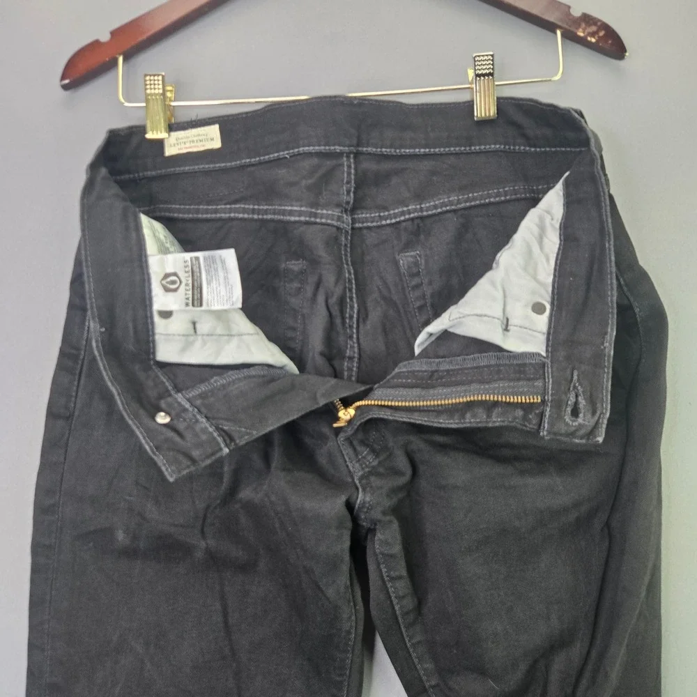 Levi's Jeans 511 Slim Fit 34x30 Black Denim WaterLess Mens Pants Casual